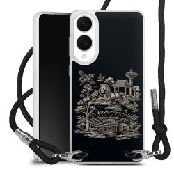 Carry Case Stoff schwarz/silber