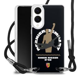 New Carry Case Transparent Stoff schwarz/silber