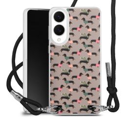 New Carry Case Transparent Stoff schwarz/silber