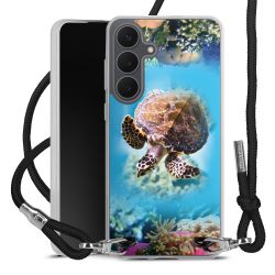 New Carry Case Transparent Stoff schwarz/silber