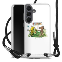 New Carry Case Transparent Stoff schwarz/silber