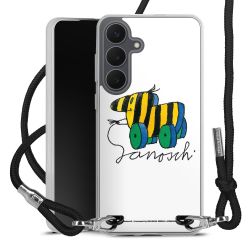 New Carry Case Transparent Stoff schwarz/silber