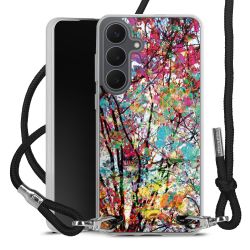 New Carry Case Transparent Stoff schwarz/silber