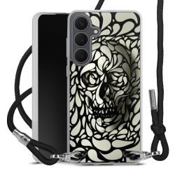 New Carry Case Transparent Stoff schwarz/silber