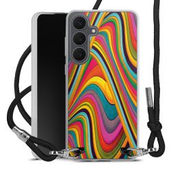 New Carry Case Transparent Stoff schwarz/silber