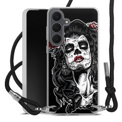 New Carry Case Transparent Stoff schwarz/silber