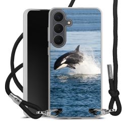 New Carry Case Transparent Stoff schwarz/silber