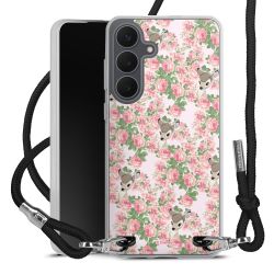 New Carry Case Transparent Stoff schwarz/silber