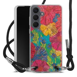 New Carry Case Transparent Stoff schwarz/silber