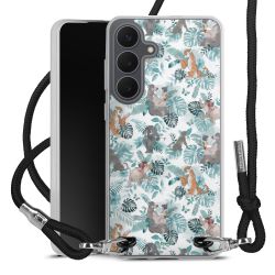 New Carry Case Transparent Stoff schwarz/silber