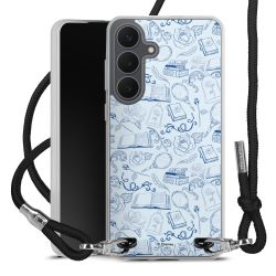 New Carry Case Transparent Stoff schwarz/silber