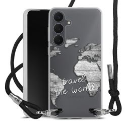 New Carry Case Transparent Stoff schwarz/silber