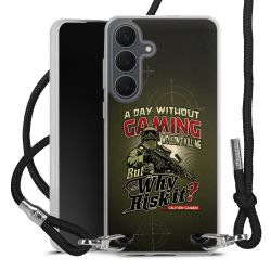 New Carry Case Transparent Stoff schwarz/silber