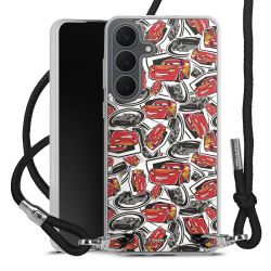 New Carry Case Transparent Stoff schwarz/silber