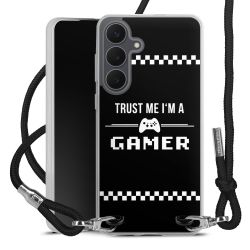 New Carry Case Transparent Stoff schwarz/silber