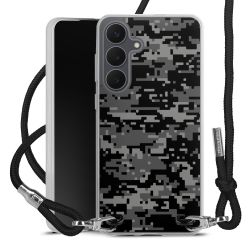 New Carry Case Transparent Stoff schwarz/silber