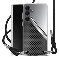 New Carry Case Transparent Stoff schwarz/silber