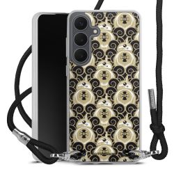 New Carry Case Transparent Stoff schwarz/silber