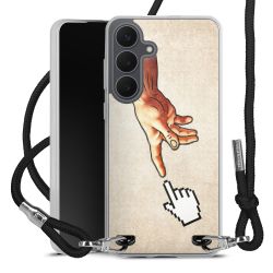 New Carry Case Transparent Stoff schwarz/silber