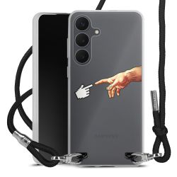 New Carry Case Transparent Stoff schwarz/silber