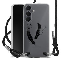 New Carry Case Transparent Stoff schwarz/silber