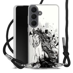 New Carry Case Transparent Stoff schwarz/silber