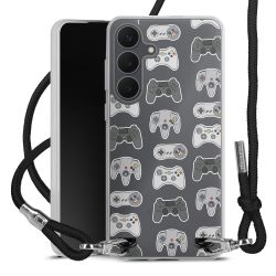 New Carry Case Transparent Stoff schwarz/silber