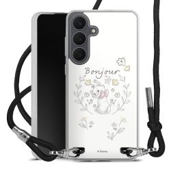 New Carry Case Transparent Stoff schwarz/silber