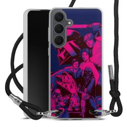 New Carry Case Transparent Stoff schwarz/silber