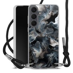 New Carry Case Transparent Stoff schwarz/silber