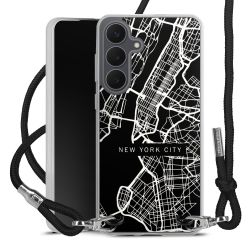 New Carry Case Transparent Stoff schwarz/silber