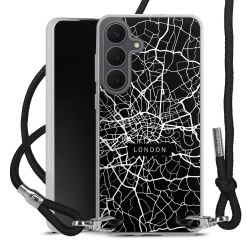 New Carry Case Transparent Stoff schwarz/silber