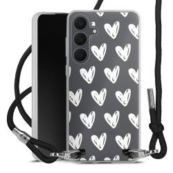 New Carry Case Transparent Stoff schwarz/silber