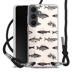 New Carry Case Transparent Stoff schwarz/silber