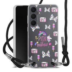 New Carry Case Transparent Stoff schwarz/silber