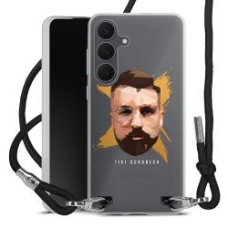 New Carry Case Transparent Stoff schwarz/silber