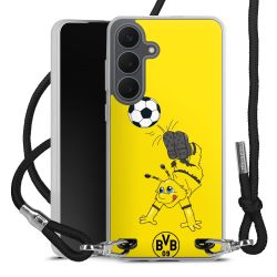 New Carry Case Transparent Stoff schwarz/silber