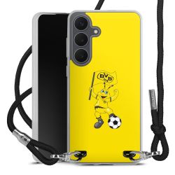 New Carry Case Transparent Stoff schwarz/silber