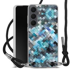 New Carry Case Transparent Stoff schwarz/silber