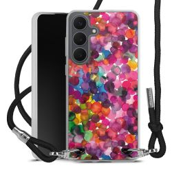 New Carry Case Transparent Stoff schwarz/silber