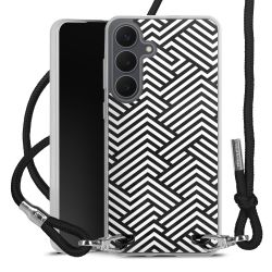 New Carry Case Transparent Stoff schwarz/silber