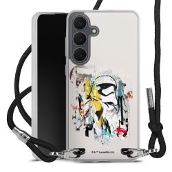 New Carry Case Transparent Stoff schwarz/silber