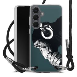 New Carry Case Transparent Stoff schwarz/silber