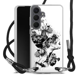 New Carry Case Transparent Stoff schwarz/silber