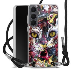 New Carry Case Transparent Stoff schwarz/silber