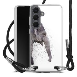 New Carry Case Transparent Stoff schwarz/silber