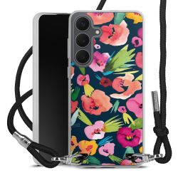 New Carry Case Transparent Stoff schwarz/silber