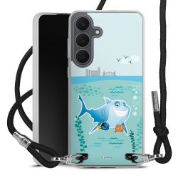 New Carry Case Transparent Stoff schwarz/silber