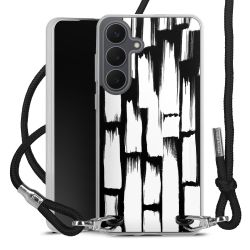 New Carry Case Transparent Stoff schwarz/silber