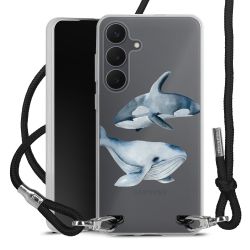 New Carry Case Transparent Stoff schwarz/silber